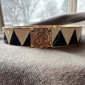 Trina Turk Gold and Black Enamel Bracelet